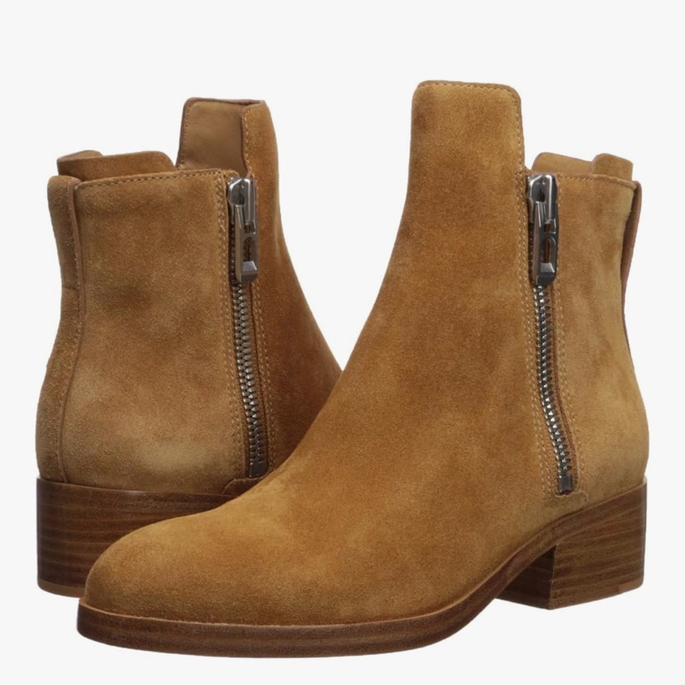 3.1 Phillip Lim Alexa Ankle Boot Leather Upper and Sole Double Zip Pull Tab 10
